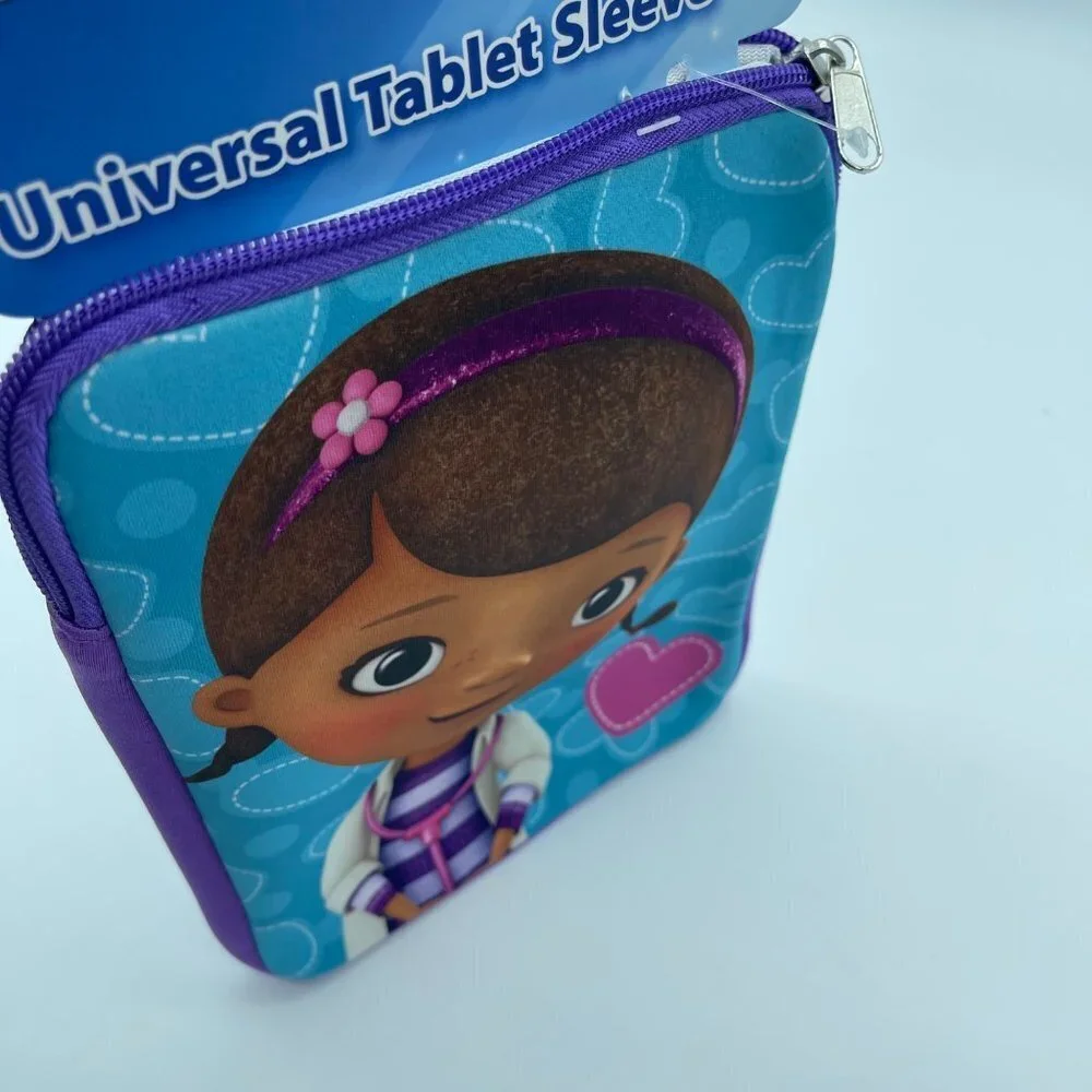 Disney Universal Tablet Sleeve Doc McStuffins 7in Purple Blue